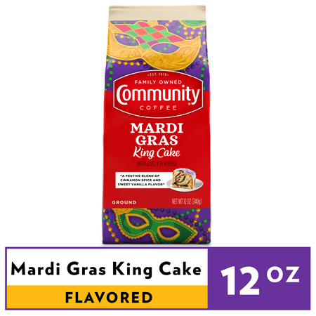 Community® Coffee Mardi Gras King Cake 12 oz Ground Coffee