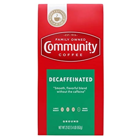 Community Coffee Medium-Dark Roast 23 Ounce, Decaffeinated Ground Coffee, 23 Ounce Bag (Pack Of 1)