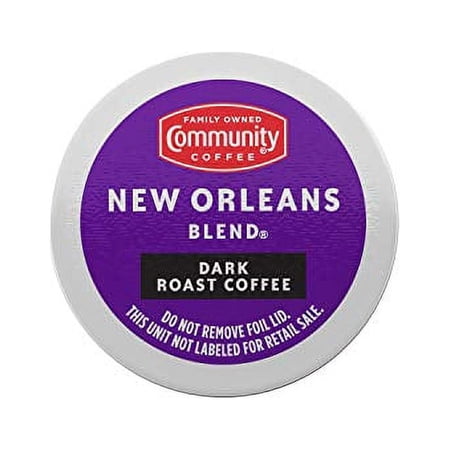 Community Coffee New Orleans Blend 36 Count Coffee Pods, Dark Roast, Compatible with Keurig 2.0 K-Cup Brewers (12 Count, Pack of 3)