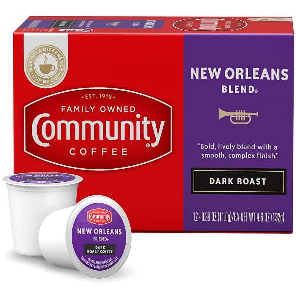 Community Coffee New Orleans .. Blend 36 Count Coffee .. Pods, Special Dark Roast, .. Compatible with Keurig 2.0 .. K-Cup Brewers, 12 Count .. (Pack of 3)
