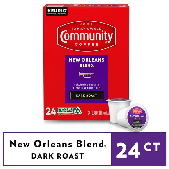 Community Coffee New Orleans Blend® Pods for Keurig K-cups 24 Count