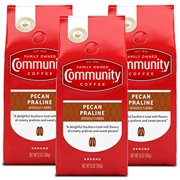 Community Coffee Pecan Praline Flavored Ground Coffee, 36 Ounce (12 Ounce Bags, Pack Of 3)