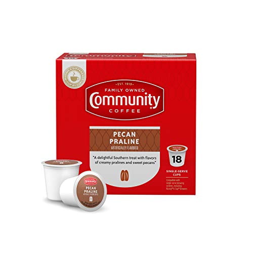 Community Coffee Pecan Praline Flavored Medium Roast Single Serve KCup