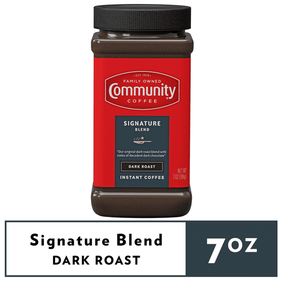 Community® Coffee Signature Blend Dark Roast Instant Coffee 7 oz Jar