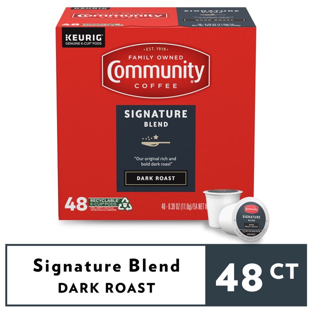 Community Coffee Signature Blend Pods for Keurig Kcups 48 Count