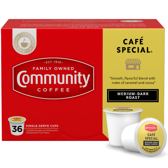 Community Coffee Single-Serve Cups Caf Special, 36 Count