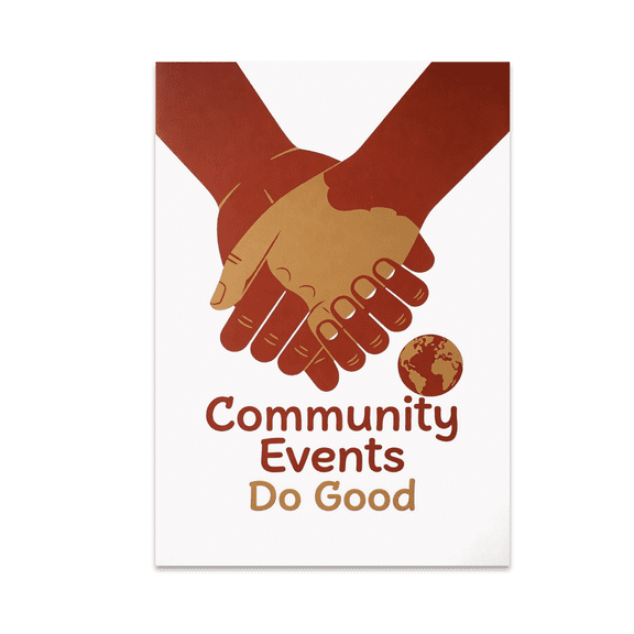 Community Events Do Good - Inspirational Wall Decor - 13x19 Poster Print