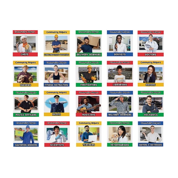 Community Helper Readers, Educational, Party Supplies, 20 Pieces