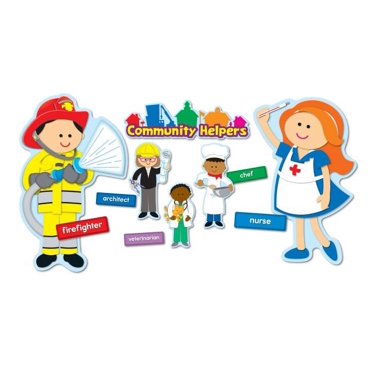 TREND Community Helpers Bulletin Board Set - 45 Piece Classroom Decor