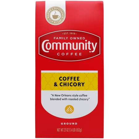 Community® Coffee - Coffee and Chicory Medium-Dark Roast Ground Coffee 23 oz Firm Pack