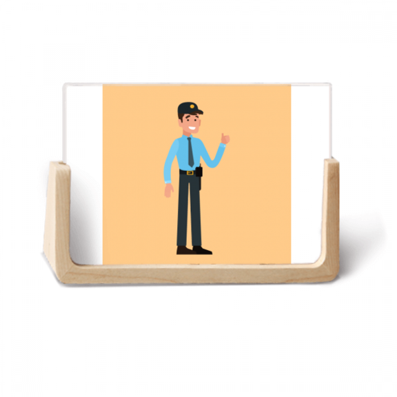 Community Security Professional Logistics Photo Wooden Photo Frame Tabletop Display