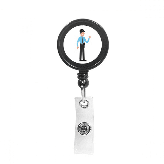 Community Security Professional Logistics Retractable Keychain Badge Holder ID Badge