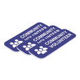 thumbnail image 1 of Community Volunteer 1 x 3" Name Tag/Badge, Blue, (3 Pack), 1 of 3