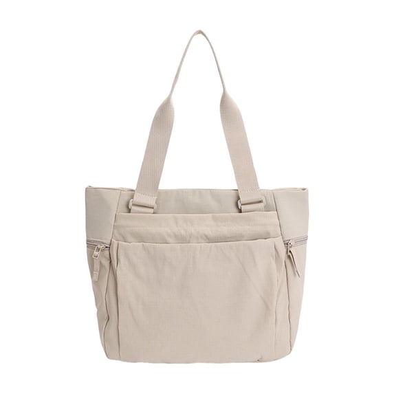Commute Casual Handheld Tote Bag for Women, Large Capacity Water-Repellent Nylon Shoulder Bag for Class Daily Use, Multi-Way Carry Durable Accessory