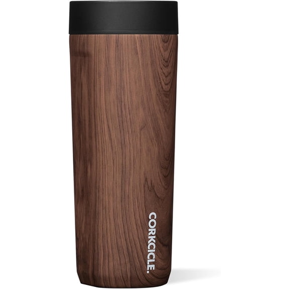 Commuter Cup Travel Mug - Insulated Coffee Mug with Lid - Keeps Drinks Cold 18 Hours - 360 Spill-Proof Sip Lid - Holiday Gift - Great for Gifting Warmth - 17 oz - Walnut World