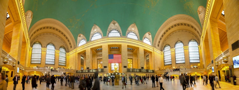 Commuters at a railroad station Grand Central Station Park Avenue Manhattan New York City New York State USA Canvas Art - Panoramic Images (36 x 12)