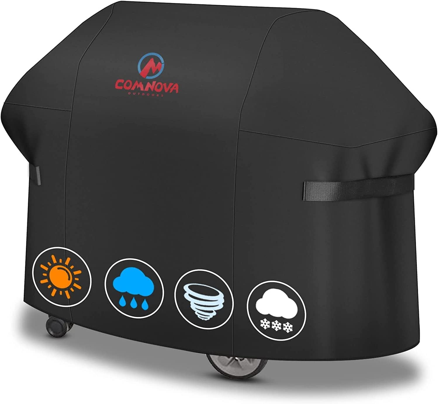 Dyna-Glo Premium-Grillabdeckung Für 190,5 Cm Grills – Wasserabweisend, Mit Klettriemen & Netzeinsätzen