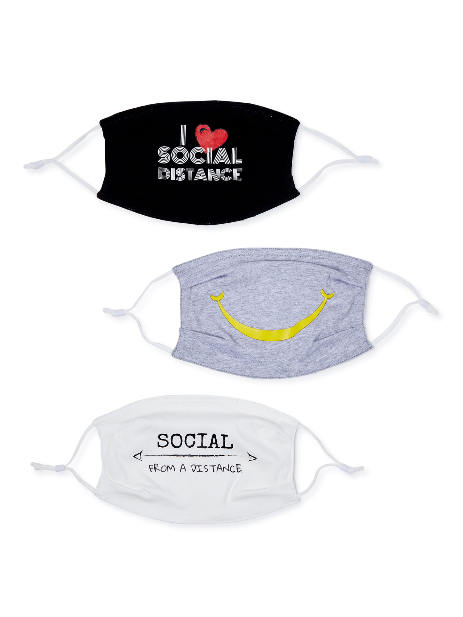 Como Blu Knit Jersey Reusable Face Mask 3-pack (Assorted Prints)