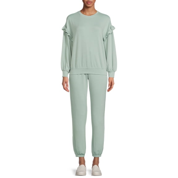 Como Blu Women's Athleisure Baby Terry Set, 2-Piece