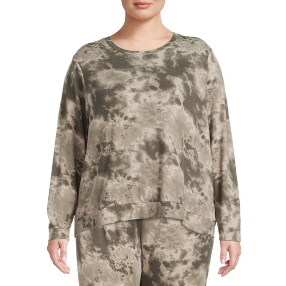 Como Blu Women's Plus Size Athleisure Supersoft Pullover