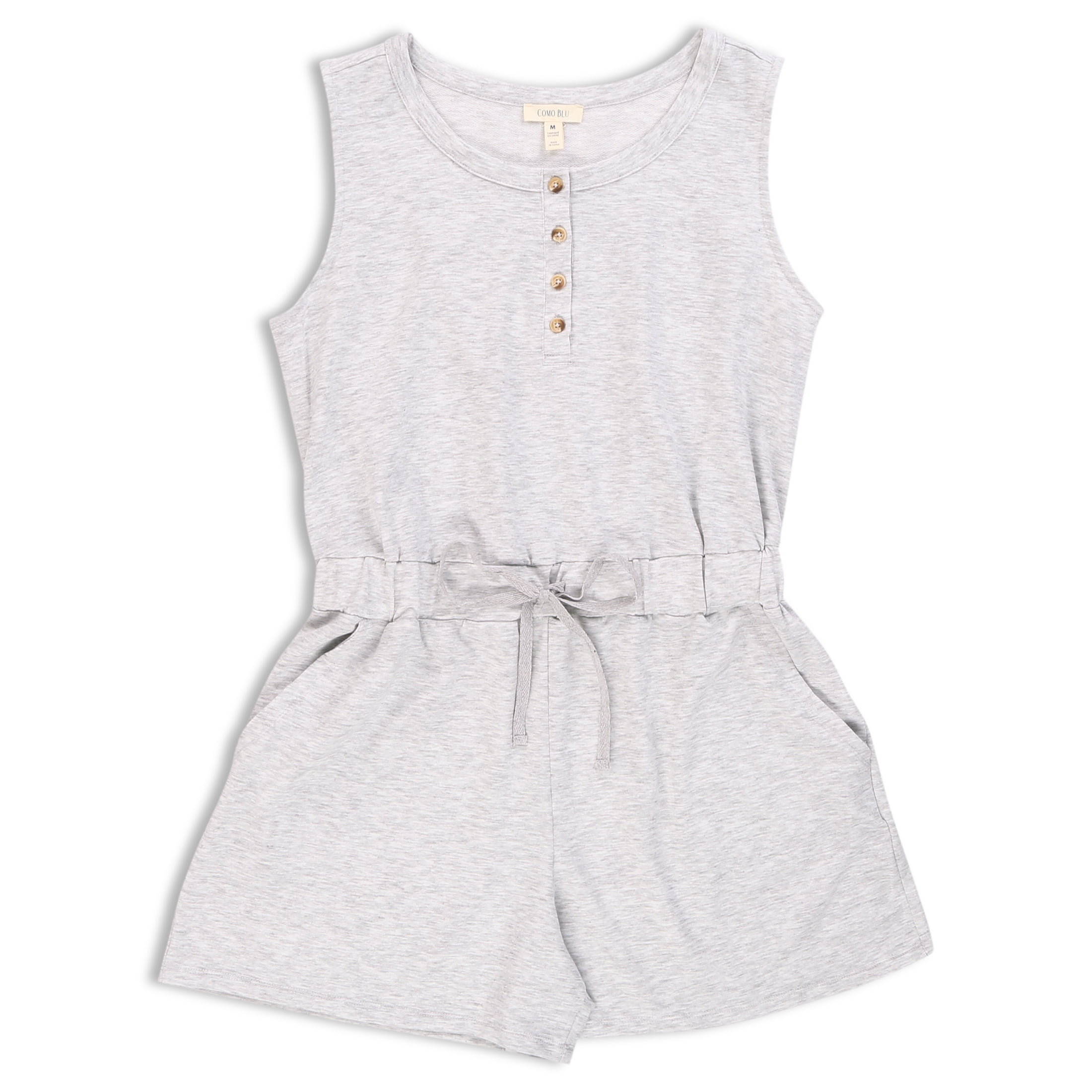 Johana Drawstring Romper Striped Camel main image 1