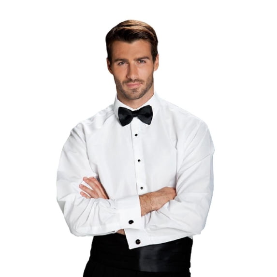 "Como" Ivory Laydown Tuxedo Classic Fit Shirt