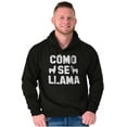 thumbnail image 1 of Como Se Llama Alpaca Animal Humor Hoodie Sweatshirt Women Men Brisco Brands X, 1 of 6