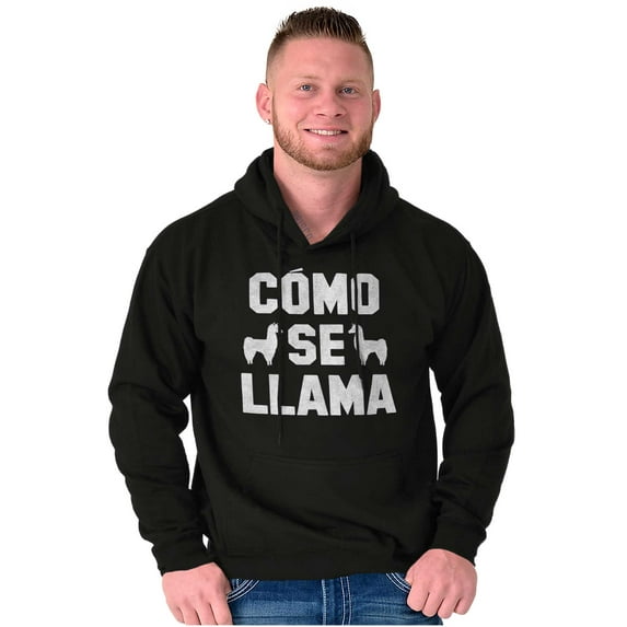 Como Se Llama Alpaca Animal Humor Hoodie Sweatshirt Women Men Brisco Brands X