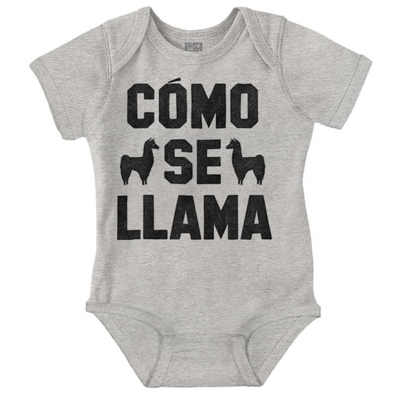 Como Se Llama Alpaca Animal Humor Romper Boys or Girls Infant Baby Brisco Brands 12M