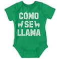 thumbnail image 1 of Como Se Llama Alpaca Animal Humor Romper Boys or Girls Infant Baby Brisco Brands 6M, 1 of 6