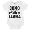 thumbnail image 1 of Como Se Llama Alpaca Animal Humor Romper Boys or Girls Infant Baby Brisco Brands NB, 1 of 6