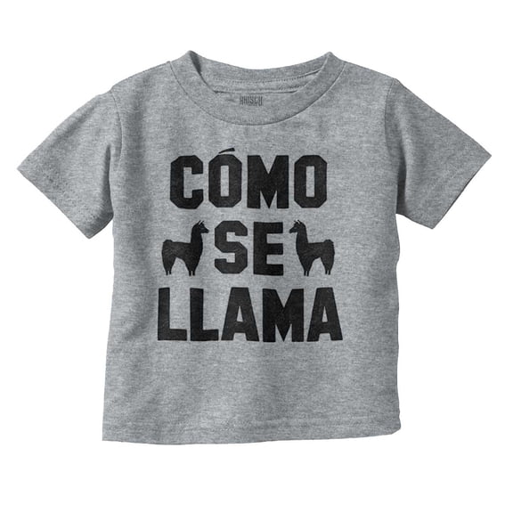 Como Se Llama Alpaca Animal Humor Toddler Boy Girl T Shirt Infant Toddler Brisco Brands 5T