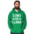 thumbnail image 1 of Como Se Llama Alpaca Animal Humor Unisex Plus Fleece Graphic Hoodie Brisco Brands 2X, 1 of 5