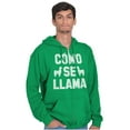 thumbnail image 1 of Como Se Llama Alpaca Animal Humor Zip Up Hoodie Men's Women's Brisco Brands 2X, 1 of 6