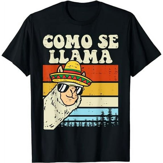 Como Se Llama Funny Cinco De Mayo Mexican Alpaca Animal T-Shirt