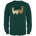 thumbnail image 1 of Como Te Llamas Funny Llama Pun Mens Long Sleeve T Shirt Forest Green 2XL, 1 of 1