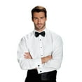 thumbnail image 1 of "Como" White Laydown Tuxedo Classic Fit Shirt, 1 of 2