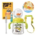 thumbnail image 1 of Comobebe Whale Sippy Cup with Straw, 10oz Spill Proof Toddler Cup with Handle & Strap, for Kids 1-3(Yellow), 1 of 16