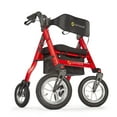 thumbnail image 1 of Comodita Uno All Terrain Heavy-Duty Rollator with a 16" Wide Verona Orthopedic Seat Modena Red, 1 of 6