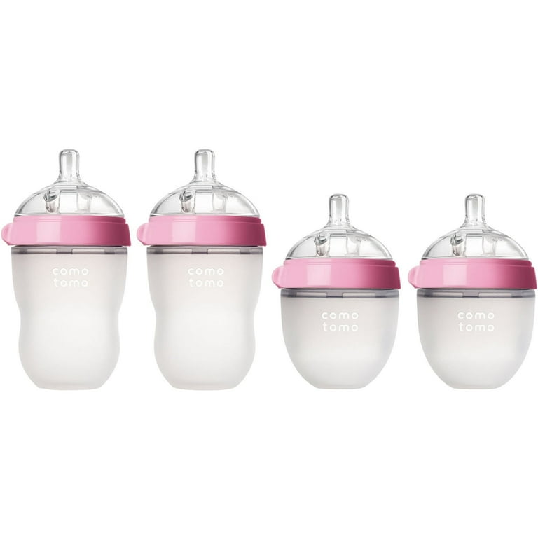 Comotomo oz and oz Baby Bottles, Pack (Pink)