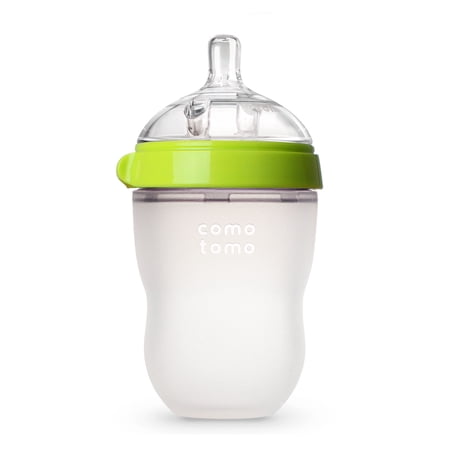 Comotomo Baby Bottle, Green, 8 oz
