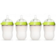 Comotomo Natural Feel 8oz. Bottle 4 Pack - Green