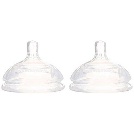 Comotomo Natural-Feel Extra Silicone Nipples 2-Pack FAST FLOW (6 MOS. AND UP)