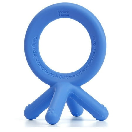 Comotomo Silicone Baby Teether, Blue