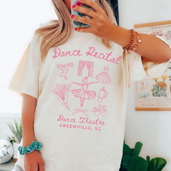 Comp Day Ballet Dance Comfort Colors® Shirt, Custom Dance Ballet Tee, Coquette Bow Tee, Dance Mom, Dance Team, Dance Competition