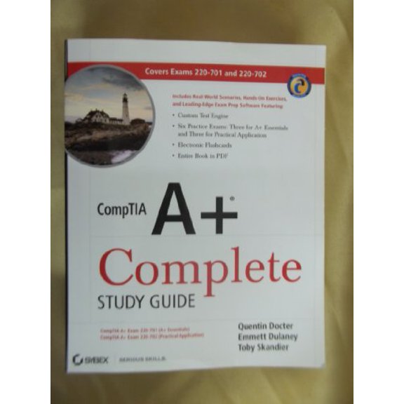 Pre-Owned CompTIA A+ Complete Study Guide: Exams 220-701 (Essentials) and 220-702 (Practical Application) (Paperback) 047048649X 9780470486498