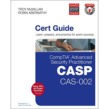 Pre-Owned CompTIA Advanced Security Practitioner (CASP) CAS-002 Cert Guide