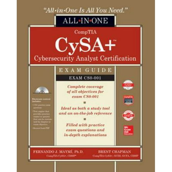 Pre-Owned Comptia Cysa  Cybersecurity Analyst Certification All-In-One Exam Guide (Exam Cs0-001) [With Electronic Content] (Paperback) 126001181X 9781260011814