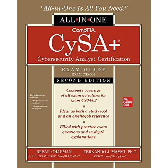 Pre-Owned Comptia Cysa+ Cybersecurity Analyst Certification All-In-One Exam Guide, Second Edition (Exam Cs0-002) (Paperback) 126046430X 9781260464306