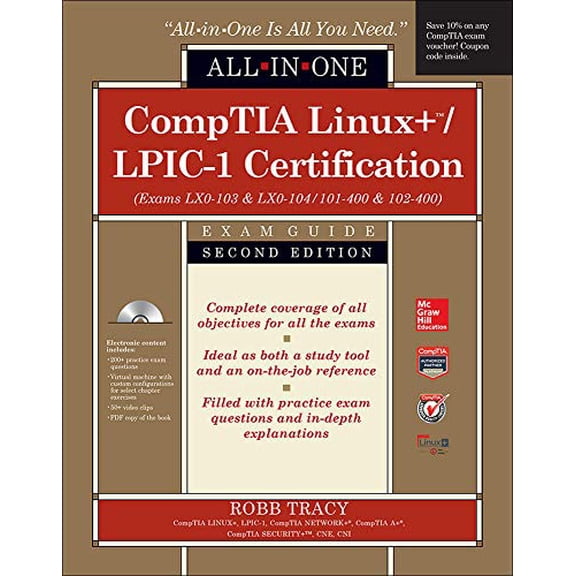 Pre-Owned Comptia Linux+/Lpic-1 Certification All-In-One Exam Guide (Exams Lx0-103 & Lx0-104/101-400 & 102-400) (Hardcover) 0071841687 9780071841689